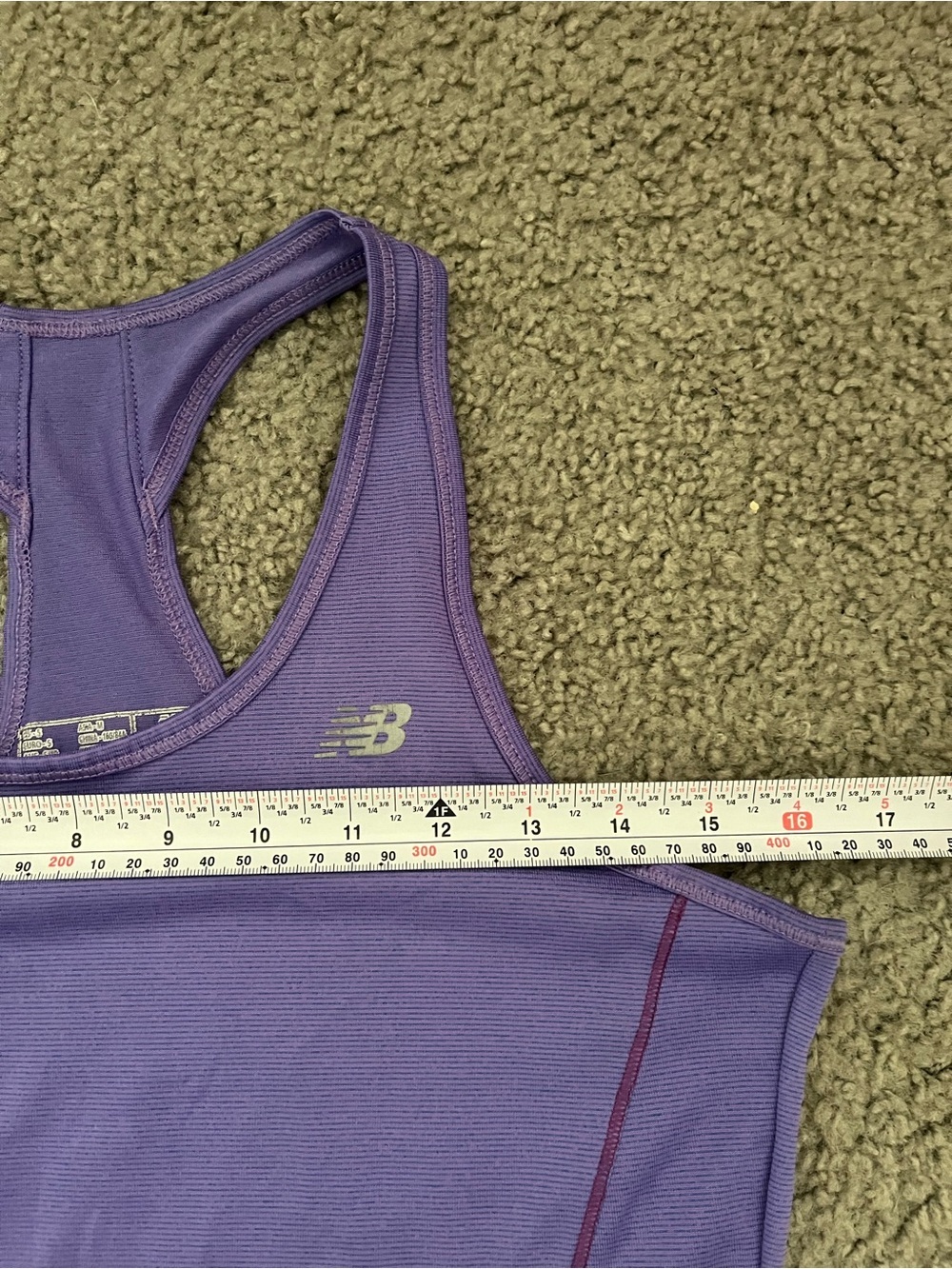 New Balance Purple Racerback Performance Tank - Picture 3 of 5